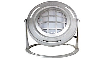 J&J Electronics PureWhite LED Underwater Fountain Luminaire | Base And Guard | 12V 10' Cord | LFF-S1L-12-WG-WB-50