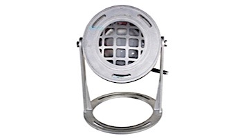 J&J Electronics PureWhite LED Underwater Fountain Luminaire | Base And Guard | 12V 100' Cord | LFF-S1L-12-WG-WB-100