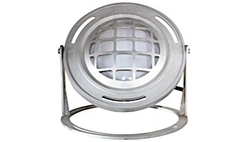 J&J Electronics PureWhite LED Underwater Fountain Luminaire | Base And Guard | 120V 100' Cord | LFF-S1L-120-WG-WB-100