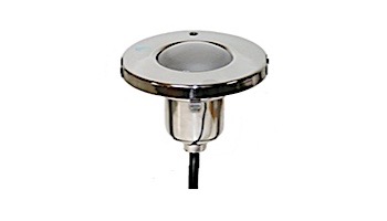 J&J Electronics PureWhite LED Underwater Fountain Luminaire | No Base No Guard | 120V 50' Cord | LFF-S1W-120-NG-NB-50