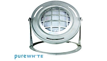 J&J Electronics PureWhite LED Underwater Fountain Luminaire | Base And Guard | 120V 50' Cord | LFF-F1W-120-WG-WB-50