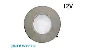 J&J Electronics PureWhite LED Underwater Fountain Luminaire | Base And Guard | 12V 10' Cord | LFF-F1W-12-WG-WB-10