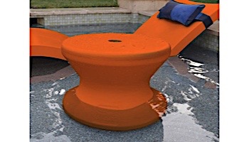 Ledge Lounger In-Pool Chaise Side Table | Orange | LLST-14T-O