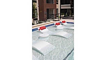 Ledge Lounger In-Pool Chaise Side Table | Red | LLST-14T-R