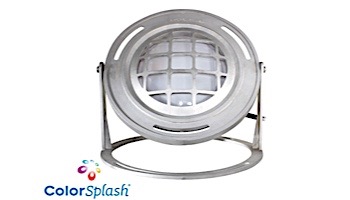 J&J Electronics PureWhite LED Underwater Fountain Luminaire | Base And Guard | 120V 30' Cord | LFF-F3W-120-WG-WB-30