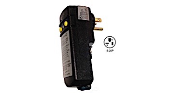 Leviton | GFCI 20Amps 110V 90 Degree Plug Without Cord | 5-10-0027