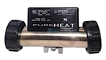 Hydro Quip 1.0KW 120V In Line Pressure w/ 3" Cord Bath Heater | PH101-10UP