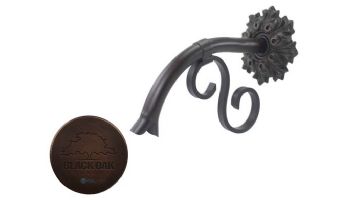 Black Oak Foundry Small Droop Spout with Bordeaux | Distressed Copper Finish | S401-DC | S421-DC