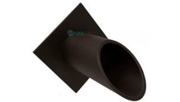 Black Oak Foundry 2" Deco Wall Scupper with Diamond Backplate | Oil Rubbed Bronze Finish | S912-ORB