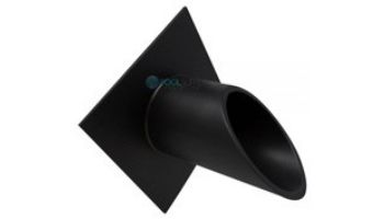 Black Oak Foundry 2.5" Deco Wall Scupper with Diamond Backplate | Oil Rubbed Bronze Finish | S913-ORB