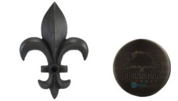 Black Oak Foundry Fleur de Lis Emitter | Almost Black Finish | M901-BLK