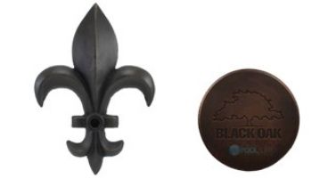 Black Oak Foundry Fleur de Lis Emitter | Almost Black Finish | M901-BLK