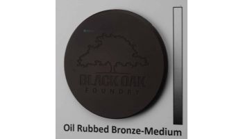 Black Oak Foundry Square Apollo Backplate with Oak Leaf Scupper | Oil Rubbed Bronze Finish | S53-ORB