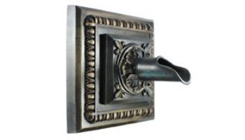 Black Oak Foundry Square Apollo Backplate with Oak Leaf Scupper | Oil Rubbed Bronze Finish | S53-ORB