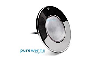 J&J Electronics PureWhite LED Pool Light SwimQuip Series | 120V Equivalent to 300W 30' Cord | LPL-F1W-120-30-PSQ 21122