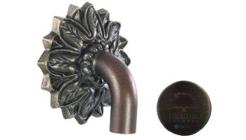 Black Oak Foundry Small Nikila Spout | Antique Pewter Finish | S80-A-AP | S85-A-AP