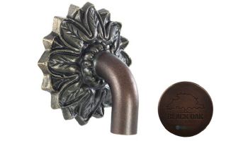 Black Oak Foundry Small Nikila Spout | Distressed Copper Finish | S80-A-DC | S85-A-DC