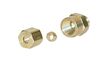 Compression Fitting: 1-8"FIP X 3-16" OD Brass | 522000
