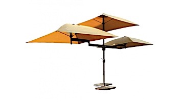 Blue Wave Tigris Tri-Canopy Market Umbrella | NU6501B