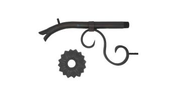 Black Oak Foundry Small Courtyard Spout with Small Nikila | Oil Rubbed Bronze Finish | S7580-ORB | S7585-ORB