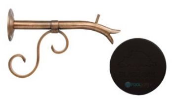 Black Oak Foundry Small Courtyard Spout with Turin | Distressed Copper Finish | S7534-DC