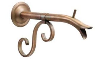 Black Oak Foundry Small Courtyard Spout with Turin | Oil Rubbed Bronze Finish | S7534-ORB