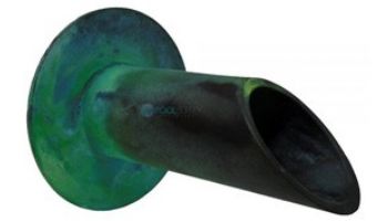 Black Oak Foundry 1.5" Deco Wall Scupper with Round Backplate | Oil Rubbed Bronze Finish | S901-ORB