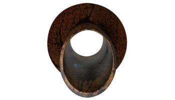 Black Oak Foundry 2.5" Deco Wall Scupper with Round Backplate | Oil Rubbed Bronze Finish | S903-ORB