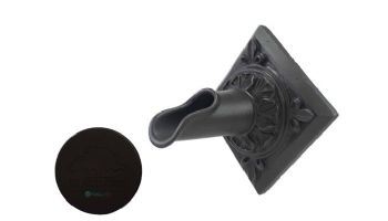 Black Oak Foundry Diamond Oak Leaf Scupper | Oil Rubbed Bronze Finish | S52-A-ORB