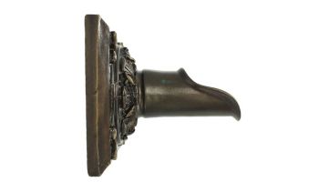 Black Oak Foundry Square Oak Leaf Scupper | Oil Rubbed Bronze Finish | S52-ORB