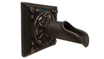 Black Oak Foundry Square Oak Leaf Scupper | Oil Rubbed Bronze Finish | S52-ORB