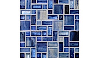 National Pool Tile Cosmopolitan Mosaic Glass Tile | Light Blue | COS-SYDNEY
