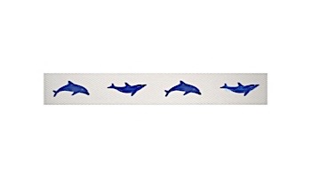 Artistry In Mosaics Step Markers Dolphin Blue Mosaic | 3" x 24" | SMDOLBLU