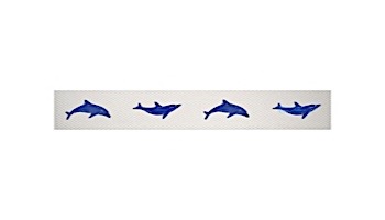 Artistry In Mosaics Step Markers Dolphin Blue Mosaic | 3" x 24" | SMDOLBLU