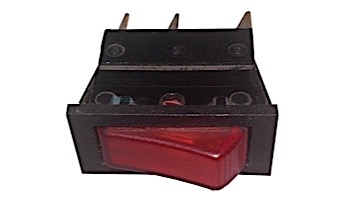 Allied Rocker Switch 15A - Red-Light - 3-Prong | 5-40-0007