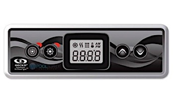 Gecko IN.K300-1OP LCD Spa Keypad Control and Overlay | 1 Pump 4-Button 10_#39; Cable | BDLK3001OP 0607-008039 loading=