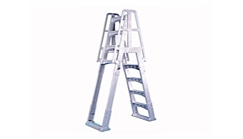 VinlyWorks Premium A-Frame Above Ground Pool Ladder | Taupe | SLA-T