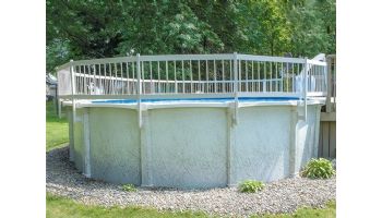 GLI Pool Products Protect-A-Pool Above Ground Pool Resin Safety Fence Kit | Base Kit A, Required on all Installations, Includes 8 Sections | 30-AKIT-WHT