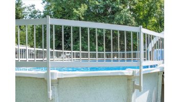GLI Pool Products Protect-A-Pool Above Ground Pool Resin Safety Fence Kit | Base Kit A, Required on all Installations, Includes 8 Sections | 30-AKIT-WHT
