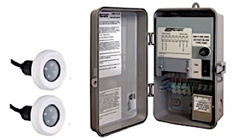 SR Smith TX-30 Power Center with Manual On-Off Switch | Includes 2 Treo LED Pool Lights | 2TR-SRS-TX-30