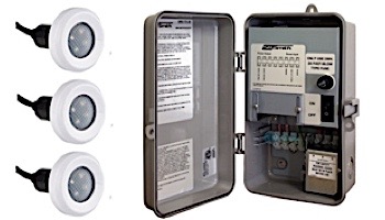 SR Smith TX-30 Power Center with Manual On-Off Switch | Includes 3 Treo LED Pool Lights | 3TR-SRS-TX-30
