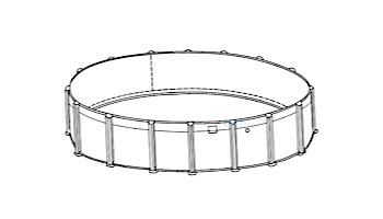 Oxford 21' Round Resin 52" Sub-Assy for CaliMar® Above Ground Pools | 5-4921-138-52