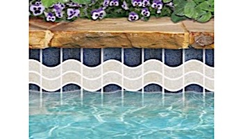 US Pool Tile New Surf Series | Blue and Ivory | NS230