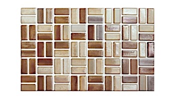 Cepac Tile Serenity Basket Weave Series 0.5x1 Tile | Autumn Leaves | SR1-BW