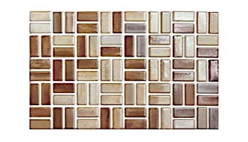 Cepac Tile Serenity Basket Weave Series 0.5x1 Tile | Driftwood | SR3-BW