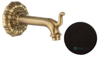 Black Oak Foundry Viareggio Spout | Antique Brass / Bronze Finish | S13-AB