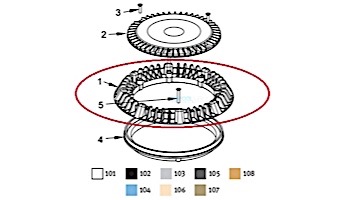 AquaStar 8" Round Vented Riser Ring | For 8AVxxx, LP8AVxxx, RFS9xxx, LPRFS9xxx Retrofits White | 8RR101