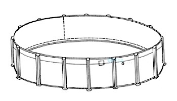 Chesapeake 18' Round Resin 54" Sub-Assy for CaliMar® Above Ground Pools | 5-4918-138-54