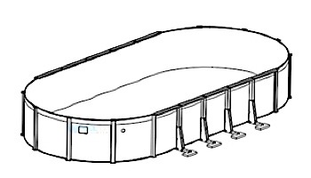 Chespeake 12' x 24' Oval 54" Sub-Assy for CaliMar® Above  Ground Pools  | 5-4942-138-54