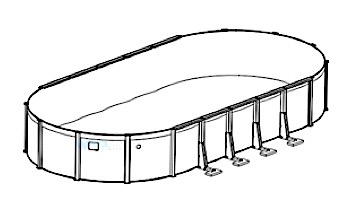 Sierra Nevada 16' x 32' Oval Resin 52" Sub-Assy for CaliMar® Above Ground Pools | 5-4926-137-52